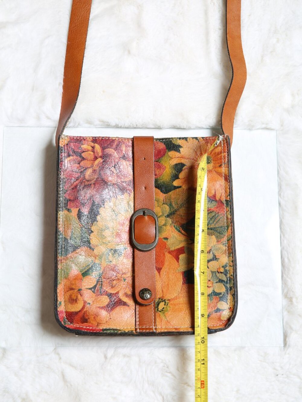 PATRICIA NASH 100% Leather Heritage Collection Venezia Crossbody Bag W/Dust Bag - Picture 10 of 14
